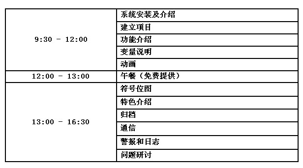 PcVue SCADA組態(tài)軟件一日免費(fèi)培訓(xùn)