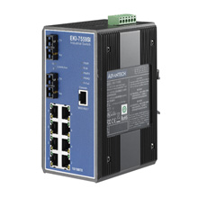 研華EKI-7559SI/MI 8+2 SC型光纖寬溫網管型工業(yè)以太網交換機