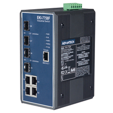 研華EKI-7758F 4G+4 SFP端口網管型千兆冗余工業(yè)以太網交換機