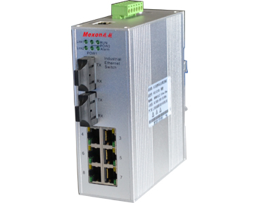 Mexon兆越 MIE-5210 2光6電 自愈環(huán)工業(yè)以太網(wǎng)光纖交換機
