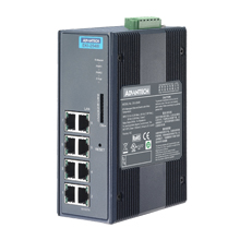 研華EKI-2548MI 6Tx+2多模寬溫網管型工業(yè)以太網交換機