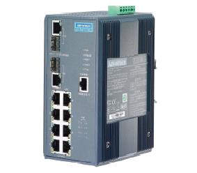 研華8+2GCombo端口寬溫網管型工業(yè)PoE交換機EKI-7659CPI