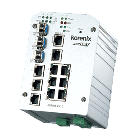 南寧Korenix總代理JetNet 4510-w銷售寬溫工業(yè)交換機(jī)