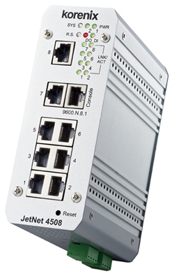 深圳Korenix總代理JetNet 4508銷售 工業(yè)網(wǎng)管交換機(jī)