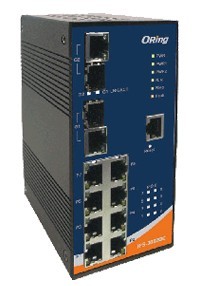  工業(yè)級導軌式快速PoE以太網交換機-- IPS-3082GC-24V 