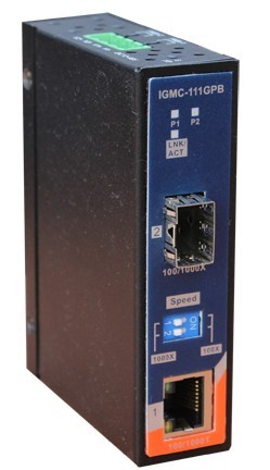  工業(yè)級機(jī)架式光電轉(zhuǎn)換器--IGMC-111GPB