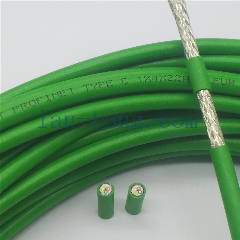 超五類高柔性工業(yè)以太網電纜Cat5e PROFINET類型 C 2x2xAWG22/19