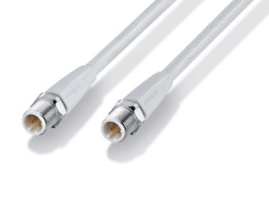 易福門ecolink M12潮濕區(qū)電纜連接，帶有以太網(wǎng)，編碼為D