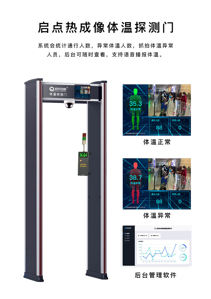 合肥學(xué)校測(cè)溫傳感器，防疫測(cè)溫通道門，CE認(rèn)證測(cè)溫門廠家