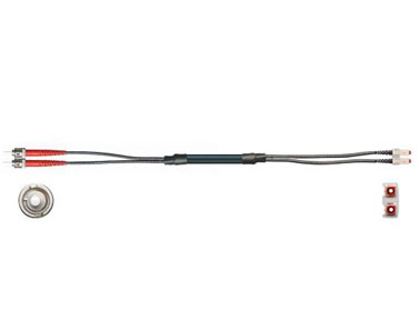 PVC 光纖電纜 | 玻璃纖維，連接器 A：ST，連接器 B：SC