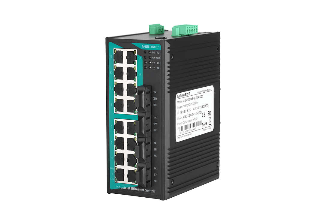 邁威通信MISCOM6220-4F 20口二層百兆網(wǎng)管型卡軌式工業(yè)以太網(wǎng)交換機(jī)