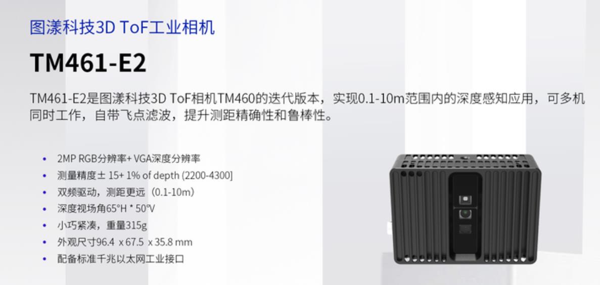 圖漾科技-3D ToF 工業(yè)相機(jī)-TM461